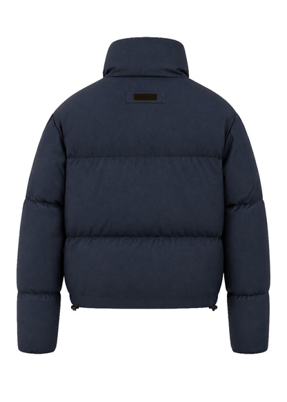 CHAQUETA ACOLCHADA REGULAR QUEBEC AZUL ROMBOS TERRACOTA