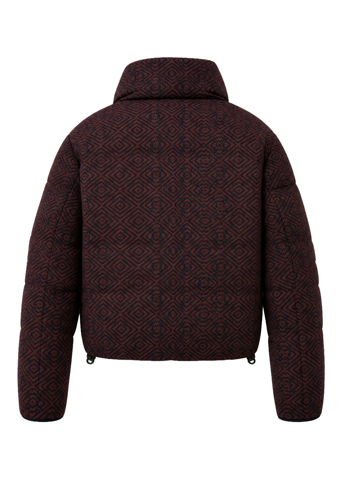 CHAQUETA ACOLCHADA REGULAR QUEBEC AZUL ROMBOS TERRACOTA
