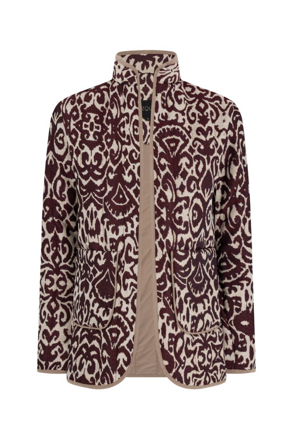 Quilted Jacket India red Francesca