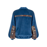 BOMBER CORDUROY BLUE JACKET