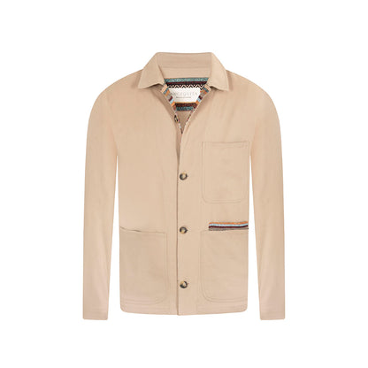 CAMISA OVERSHIRT REGULAR TEXAS CAQUI MULTICOLOR