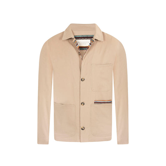 CAMISA OVERSHIRT REGULAR TEXAS CAQUI MULTICOLOR