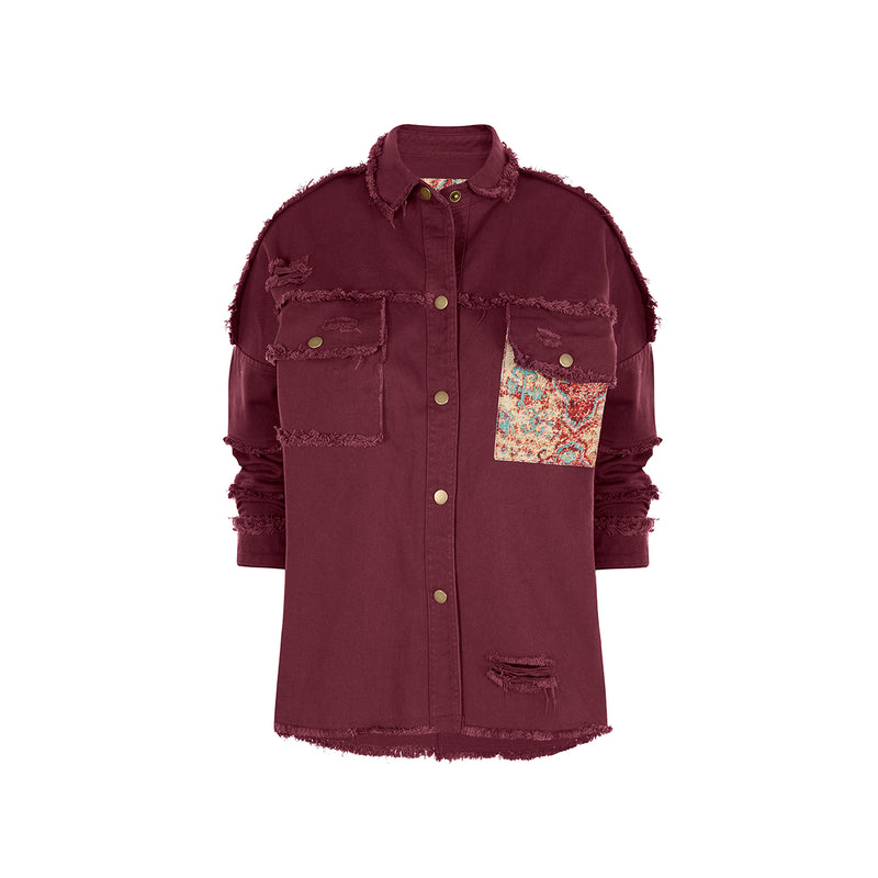 MARTINA SHACKET BURGUNDY