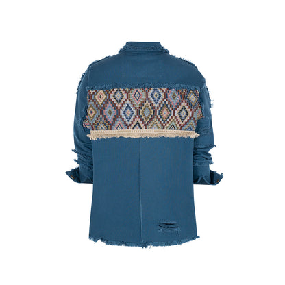 CAMISA OVERSHIRT REGULAR DALLAS AZUL ROMBOS