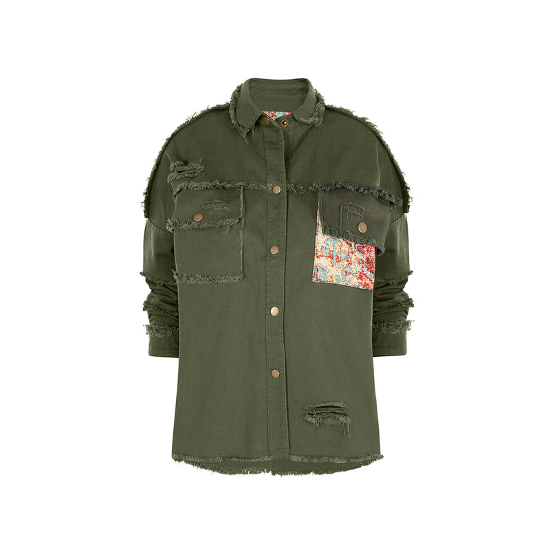 MARTINA SHACKET OLIVE GREEN