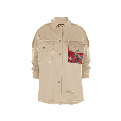 CAMISA OVERSHIRT REGULAR DALLAS CAQUI PERSA