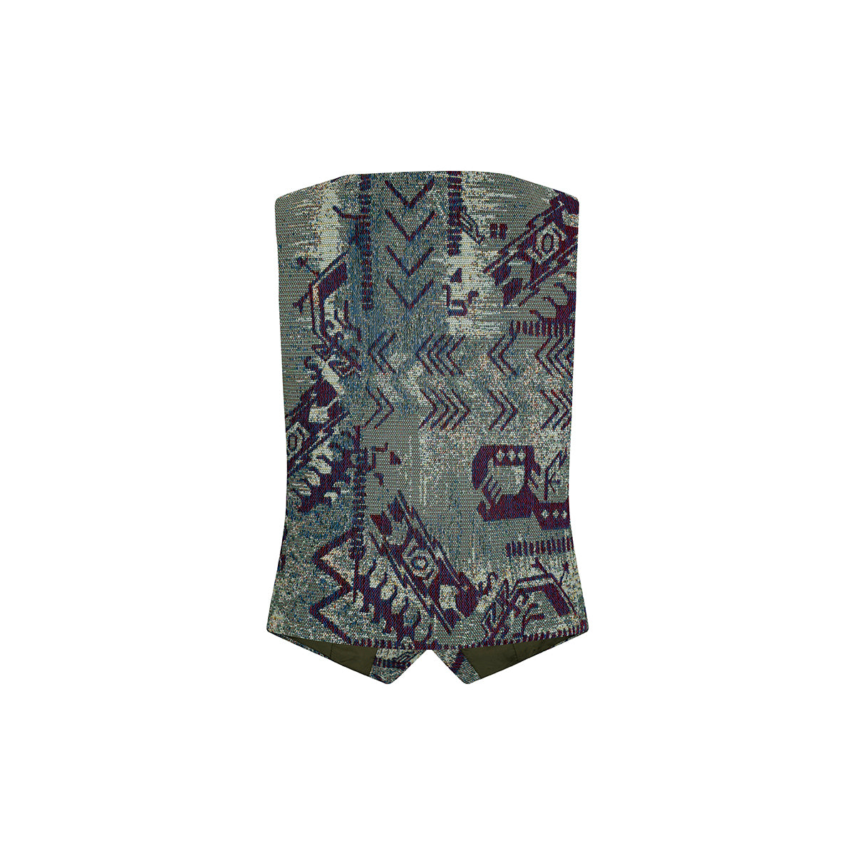 CHALECO CLÁSICO REGULAR LUXOR TURQUESA HUELLAS