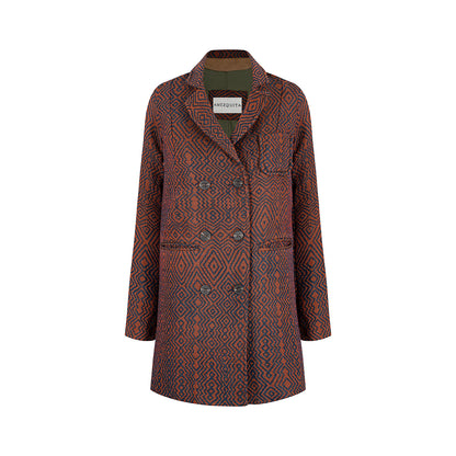 BLAZER CRUZADO REGULAR BILBAO TERRACOTA ROMBOS