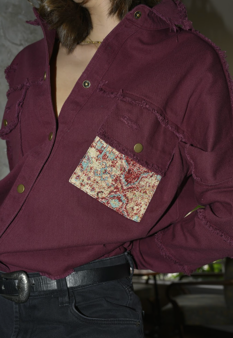 MARTINA SHACKET BURGUNDY