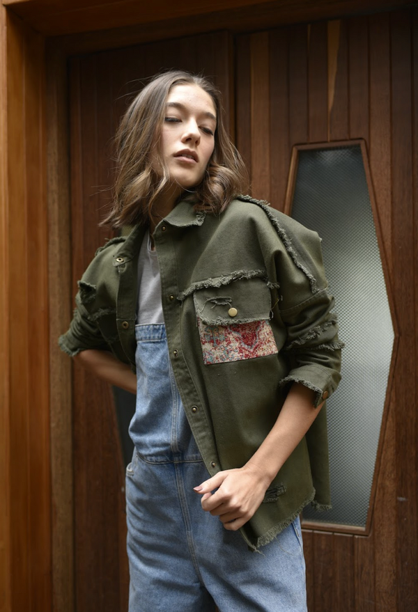 MARTINA SHACKET OLIVE GREEN