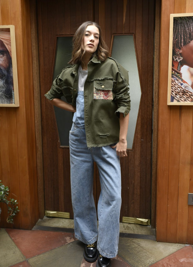 MARTINA SHACKET OLIVE GREEN
