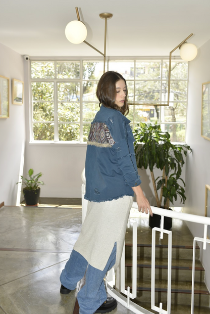 CAMISA OVERSHIRT REGULAR DALLAS AZUL ROMBOS