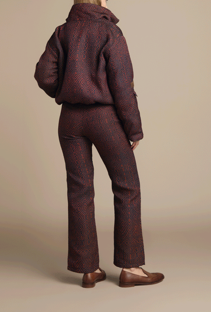PANTALÓN CLÁSICO REGULAR TOLEDO TERRACOTA ROMBOS