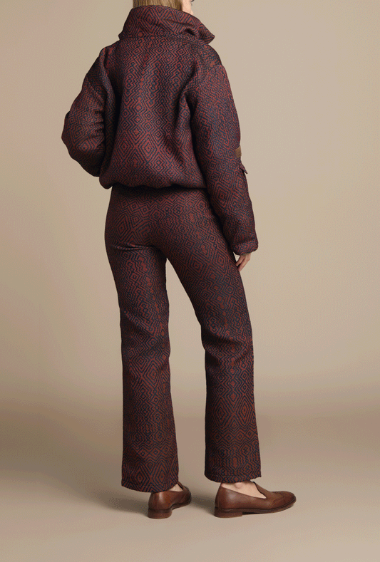 PANTALÓN CLÁSICO REGULAR TOLEDO TERRACOTA ROMBOS