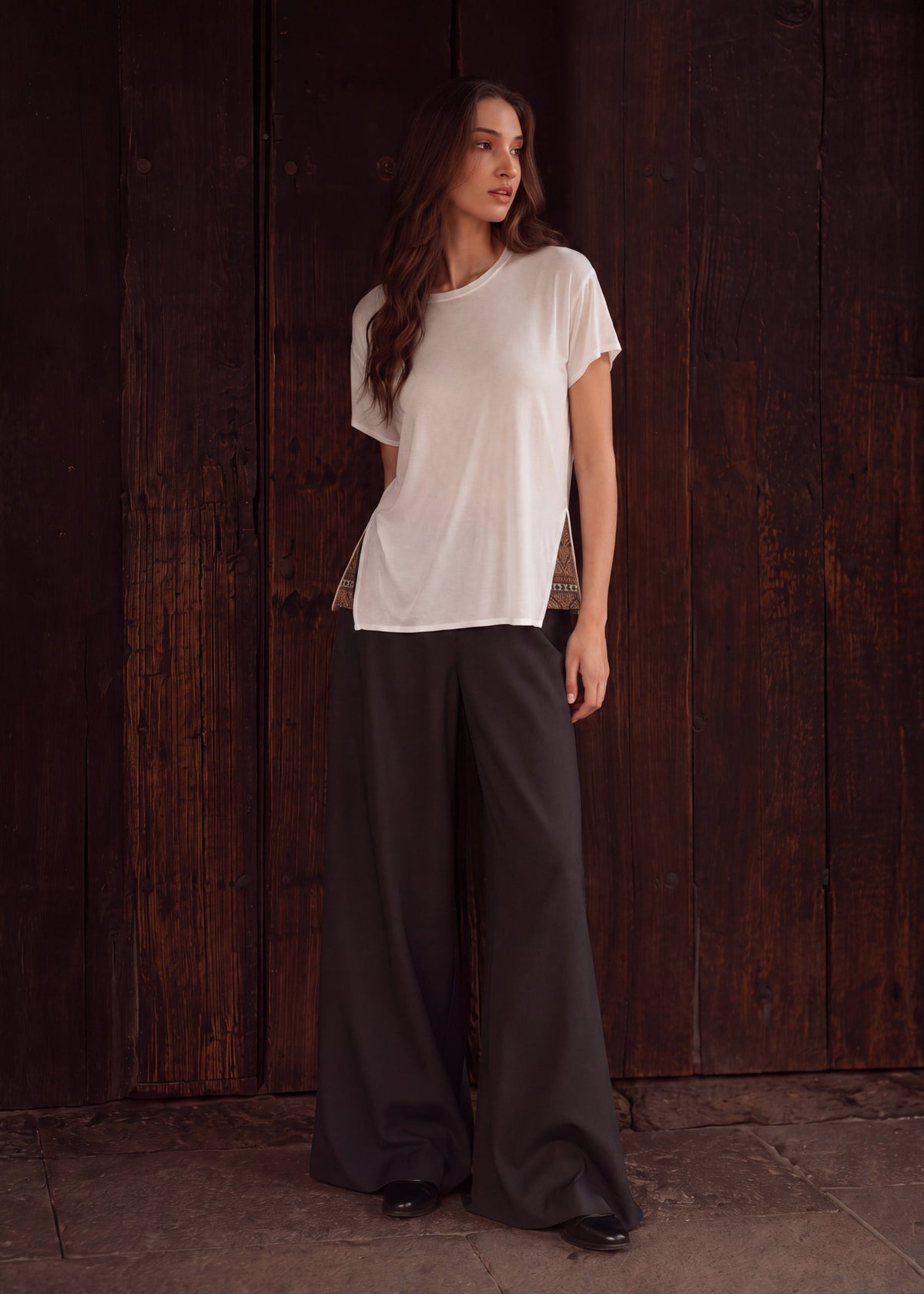 CAMISETA CUELLO REDONDO OVERSIZE BAHAMAS BLANCO UYUNI