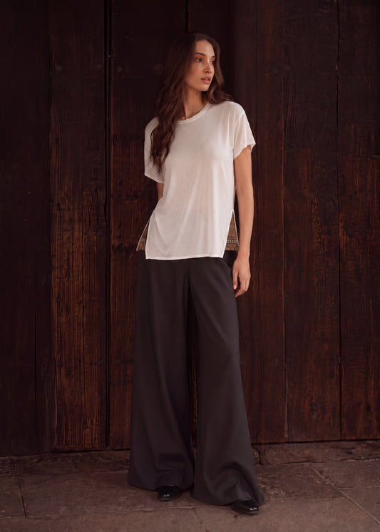 CAMISETA CUELLO REDONDO OVERSIZE BAHAMAS BLANCO UYUNI