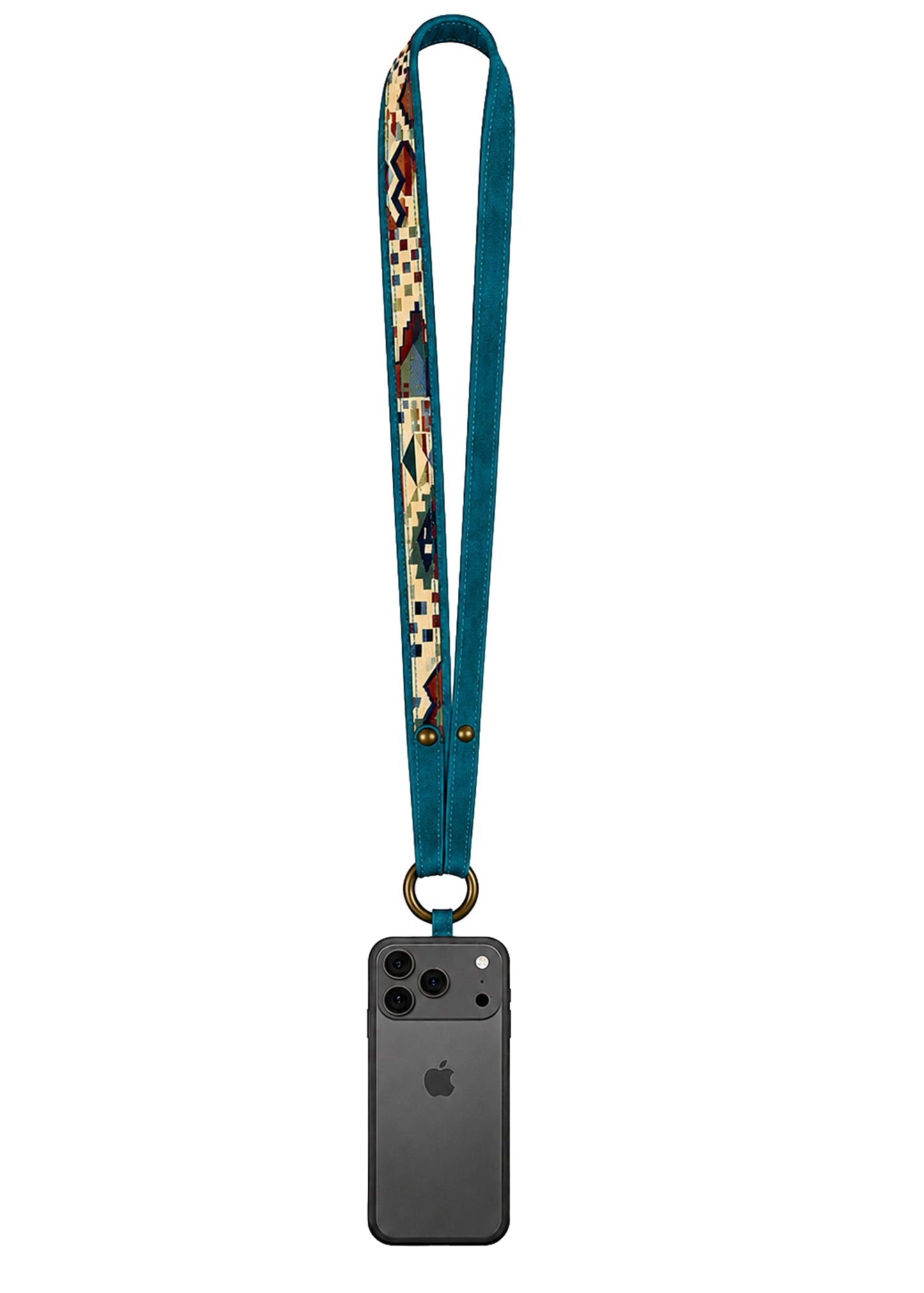 ACCESORIO STRAP REGULAR CRETA TURQUESA TRIANGULOS