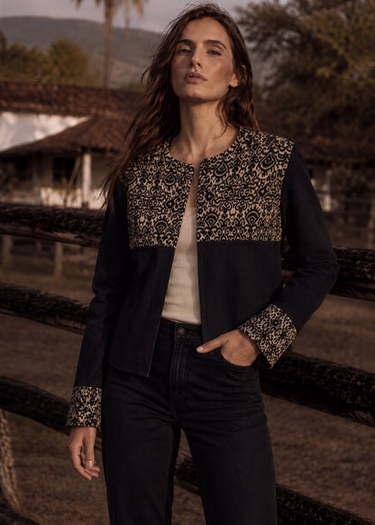 CHAQUETA CLÁSICA REGULAR MADRID NEGRO INDIA NEGRO