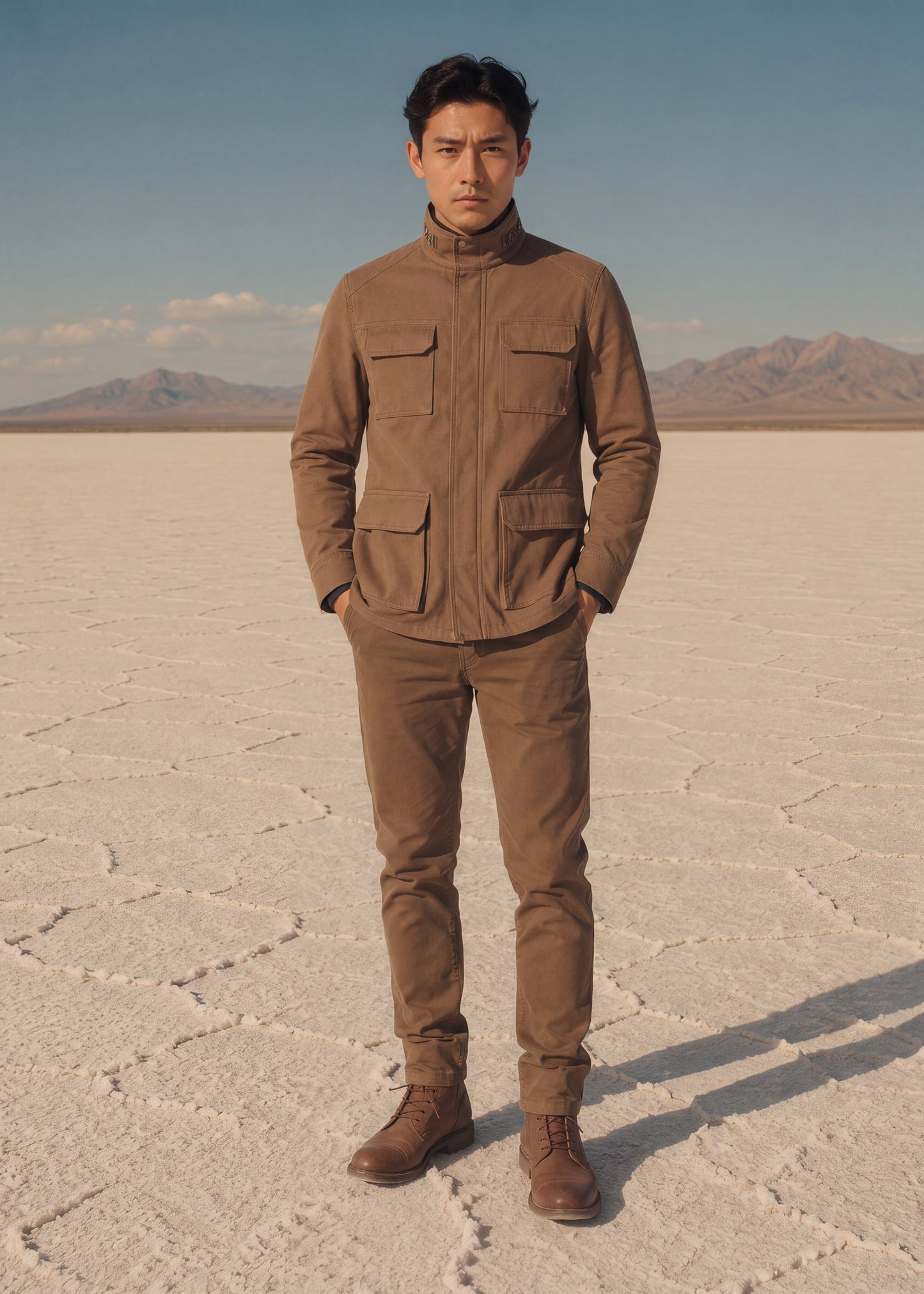 CHAQUETA FIELD REGULAR TUCSON CAQUI  MULTICOLOR