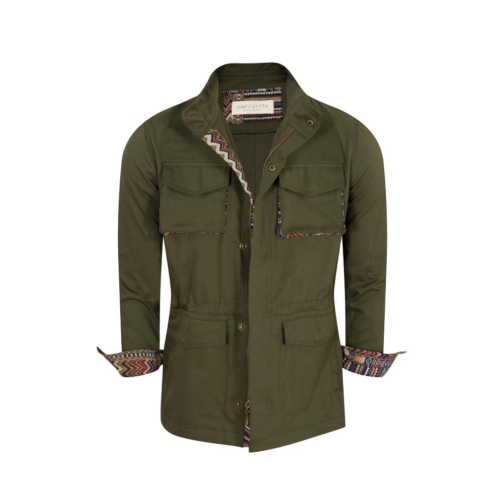 CHAQUETA FIELD REGULAR NASHVILLE VERDE OLIVA MULTICOLOR