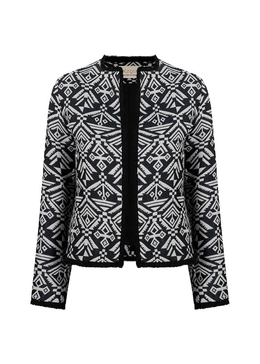 CHAQUETA CLÁSICA REGULAR BURGOS NEGRO TRIBAL BLACK