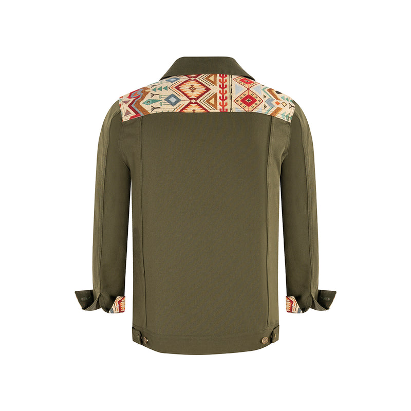 THEO DENIM JACKET GREEN
