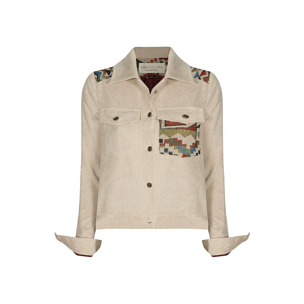 KYRA CORDUROY JACKET TAN