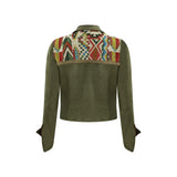 MAIA BIKER OLIVE GREEN INDIA