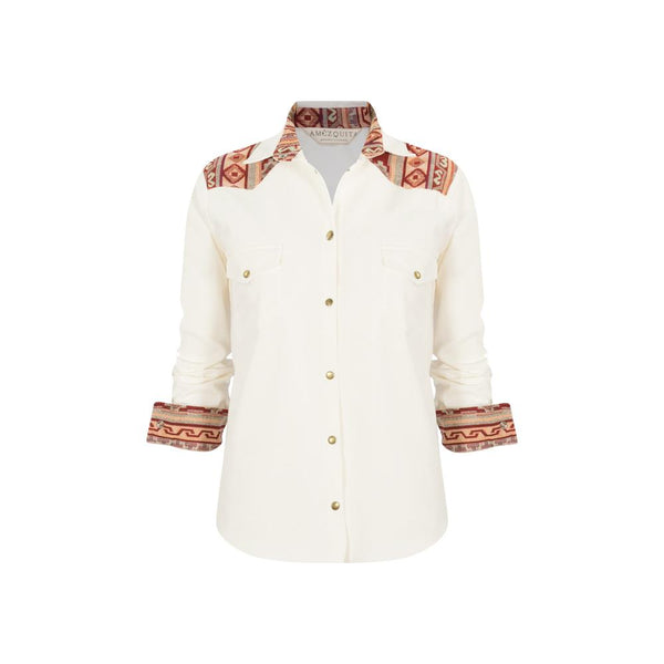 Maki Corduroy Shirt White